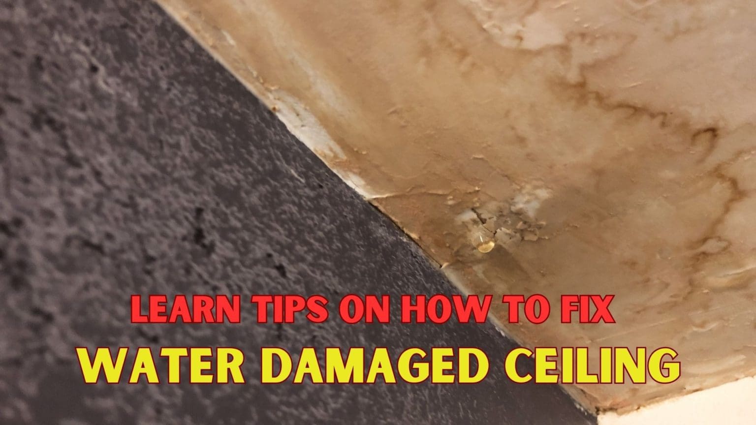 Learn Effective Tips On How To Fix Water Damaged Ceiling