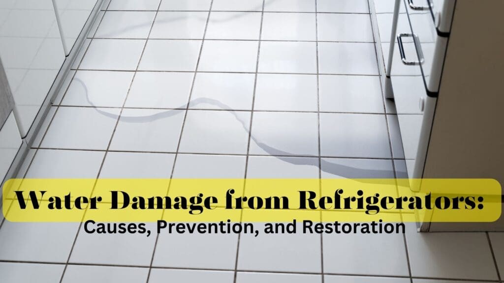 Water damage from Refrigerators: Causes, Prevention, & Restoration - Superior Restoration water damage from refrigerator