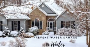 prevent water damage in winter