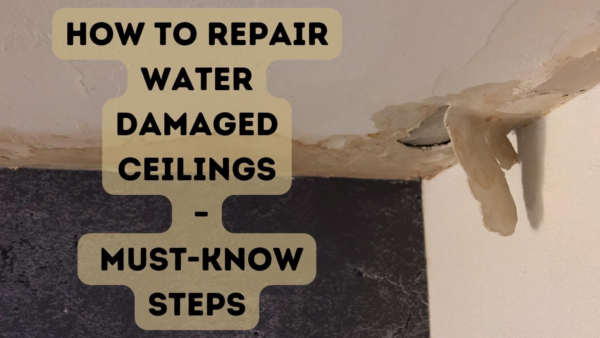 How to Repair Water Damaged Ceilings – Must-Know Steps - Superior ...